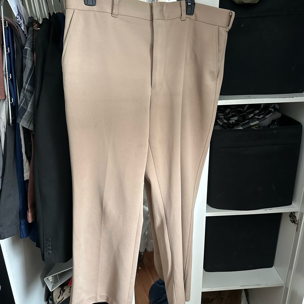 Elegant Men's Beige Dress Pants
